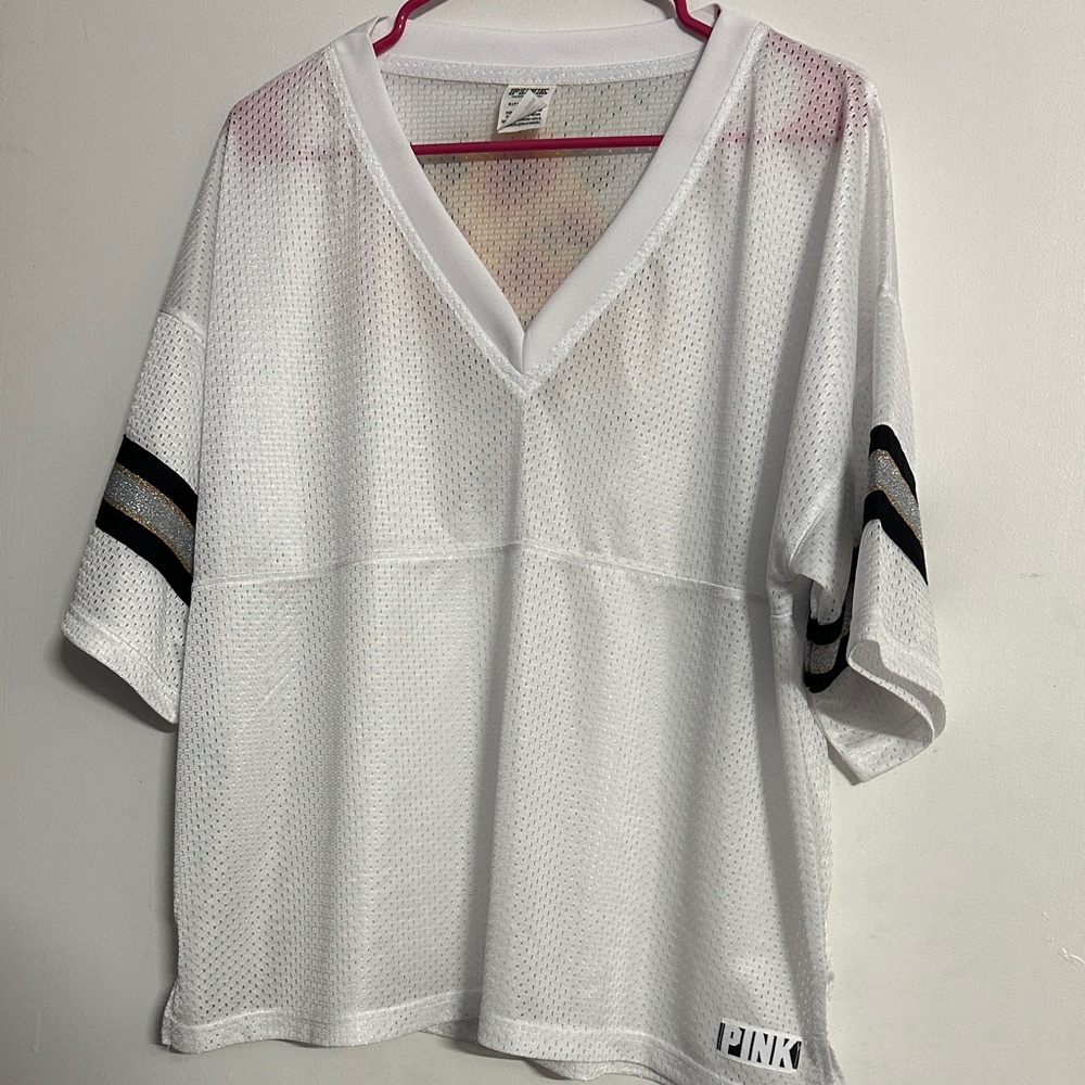 Victoria's Secret White Mesh Top